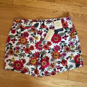 St. John's Bay Floral Skirt - Red, Pink, Orange, Green